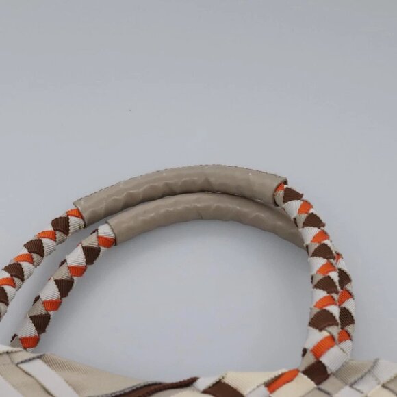 Salvatore Ferragamo Hand Bag Canvas Multicolor Auth 101075V - Picture 9 of 16